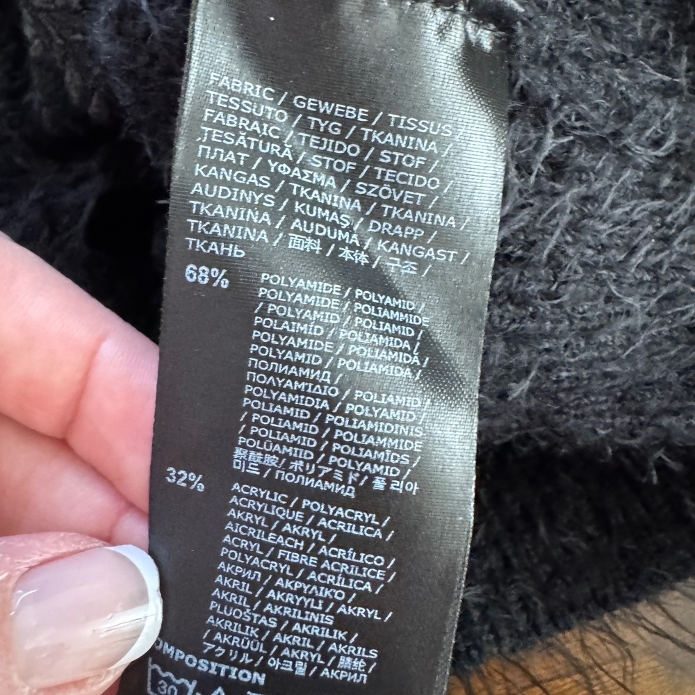 Killstar Pentagram Embroidered Cropped Sweater Eyelash Gothic Medium Witchy Emo - Picture 4 of 9